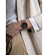 Сребрист unisex часовник с розовозлатист корпус Zurich-2 снимка