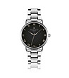 Сребрист unisex часовник с черен циферблат Bern-0 снимка