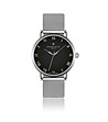 Unisex часовник в сребристо с черен циферблат Bern-0 снимка