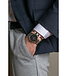 Unisex часовник в сребристо с черен циферблат Bern-1 снимка