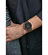 Unisex часовник в сребристо с черен циферблат Bern-2 снимка