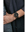 Черен unisex часовник със сребрист корпус Bern-2 снимка