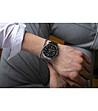 Мъжки часовник в сребристо и черно Avenches-2 снимка