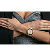 Unisex часовник в сребристо с бяла кожена каишка Geneva-2 снимка