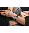 Дамски сребрист часовник с циферблат в екрю Montreux-2 снимка