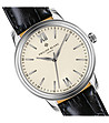 Мъжки комплект от часовник и гривна в черно и сребристо Geneva-2 снимка