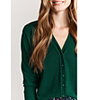 Зелена дамска риза с джобове Genaki-2 снимка