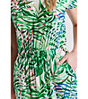 Бежова рокля с флорален принт Olia-3 снимка