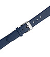 Сребрист дамски часовник с черен циферблат и каишка в синьо Forget-1 снимка
