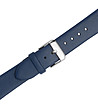 Сребрист часовник с бял циферблат и каишка в синьо Karra-1 снимка