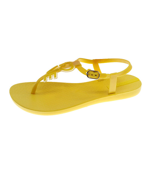 Жълти дамски силиконови сандали Inetta снимка