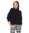 Черен дамски пуловер Alifini-0 снимка