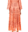 Дълга рокля Ambala в цвят сьомга-3 снимка