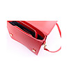 Червена дамска чанта от естествена кожа Telmia-4 снимка