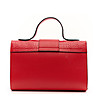 Дамска кожена чанта в червено Edelina-2 снимка