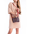 Многоцветна дамска кожена чанта Fiona-4 снимка
