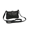 Малка черна дамска кожена чанта за рамо Kamisa-1 снимка