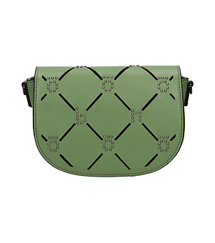 Зелена дамска чанта за рамо Geraldine снимка