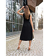 Черна рокля без ръкави Meratin-3 снимка