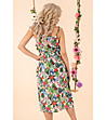 Многоцветна рокля с флорален принт Alamarthi-3 снимка