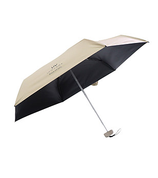 Бежов unisex чадър с UV защита снимка
