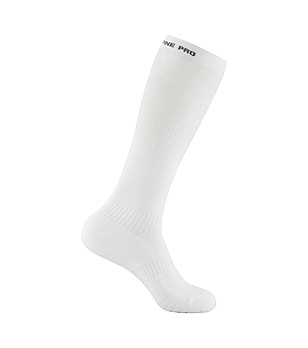 Дълги бели спортни антибактериални чорапи Redovico снимка