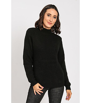 Дамски пуловер в черно Lavoni снимка
