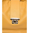 Дамска чанта от естествена кожа в жълт нюанс Kerry-2 снимка