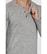 Сива мъжка блуза с кашмир и коприна Ran-3 снимка