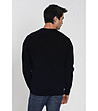 Мъжки черен пуловер с кашмир Simo-1 снимка