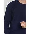 Мъжки пуловер в тъмносиньо с кашмир Simo-3 снимка