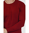 Червен мъжки пуловер с кашмир и коприна Hedeon-3 снимка