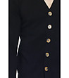 Черна мъжка жилетка с кашмир и коприна Mon-3 снимка