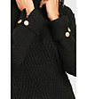 Дамска блуза с кашмир в черно Irina-3 снимка