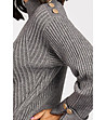Сив дамски пуловер с кашмир Irina-3 снимка