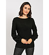 Черен дамски пуловер Ozana-0 снимка