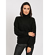Топъл дамски пуловер в черно Rachela-0 снимка