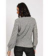 Топъл дамски пуловер в сиво Rachela-1 снимка