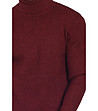 Мъжки пуловер Bryan в бордо-3 снимка
