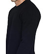 Топъл мъжки пуловер в черно Tito с кашмир-3 снимка