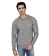 Топъл мъжки пуловер в сив меланж Tito с кашмир-0 снимка