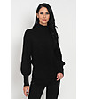 Дамски пуловер в черно с кашмир Lexa-0 снимка