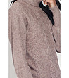 Дамски пуловер в цвят мока с кашмир Lexa-3 снимка