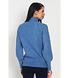Дамски пуловер в синьо с кашмир Lexa-1 снимка