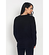 Дамски пуловер в черно с кашмир Lexa-1 снимка