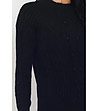 Дамски пуловер в черно с кашмир Alva-3 снимка