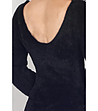 Черен дамски пуловер с кашмир Vivi-3 снимка