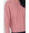 Дамски розов пуловер с кашмир Alseia-3 снимка
