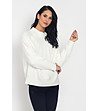 Дамски бял пуловер с кашмир Alseia-0 снимка