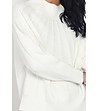 Дамски бял пуловер с кашмир Alseia-3 снимка